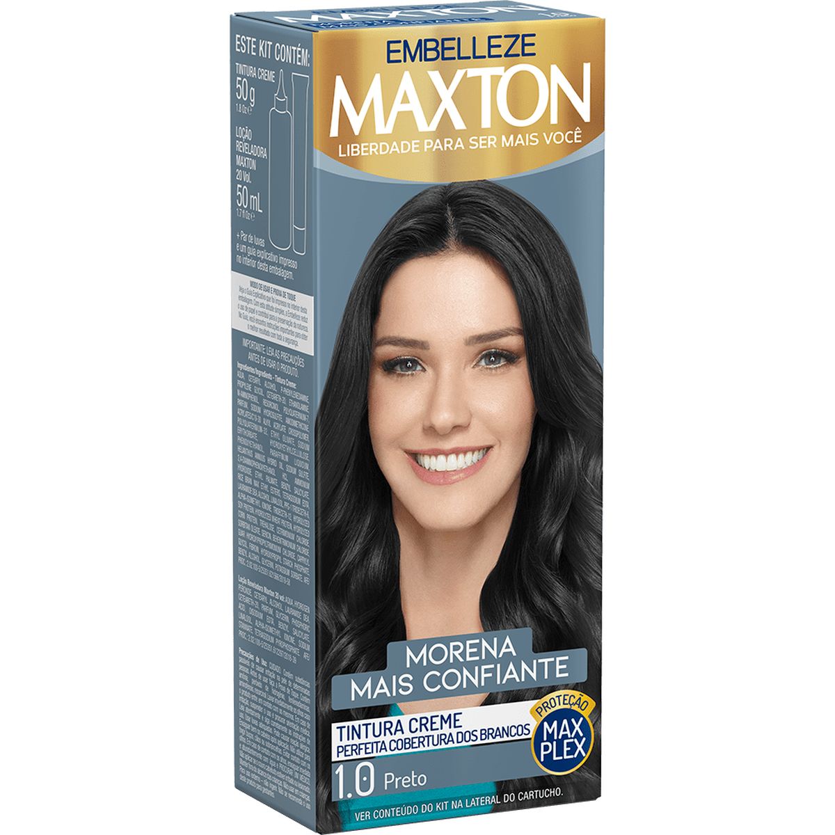 TINTURA MAXTON KIT 1.0 PRETO