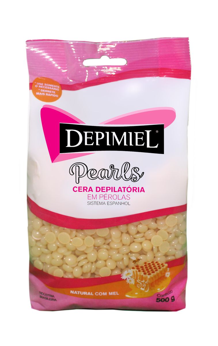 CERA DEPIMIEL NATURAL EM PÉROLAS 500G