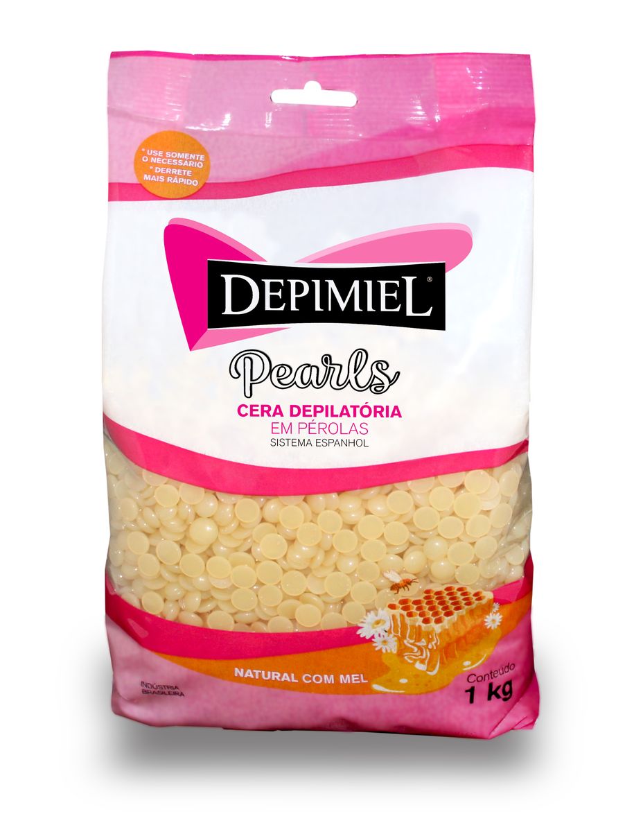 CERA DEPIMIEL NATURAL EM PÉROLAS 1000G