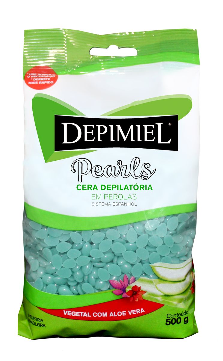 CERA DEPIMIEL VEGETAL EM PÉROLAS 500G