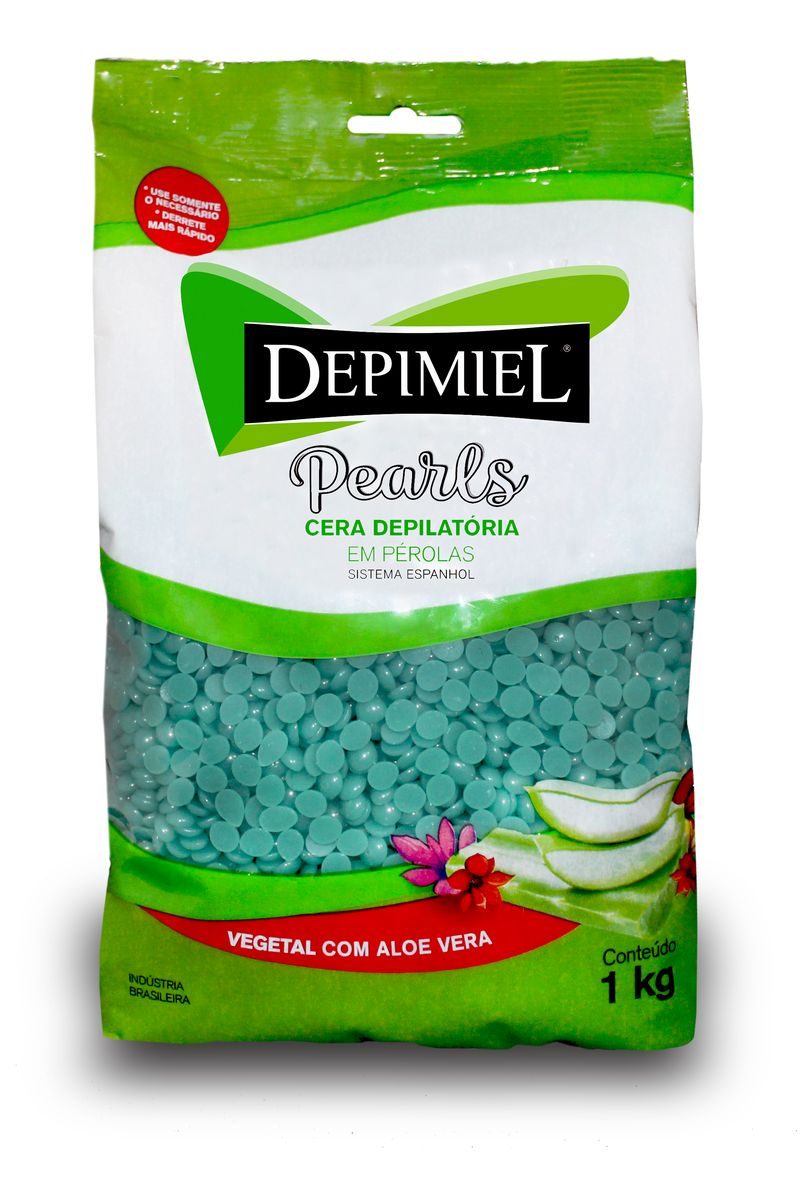 CERA DEPIMIEL VEGETAL EM PÉROLAS 1000G