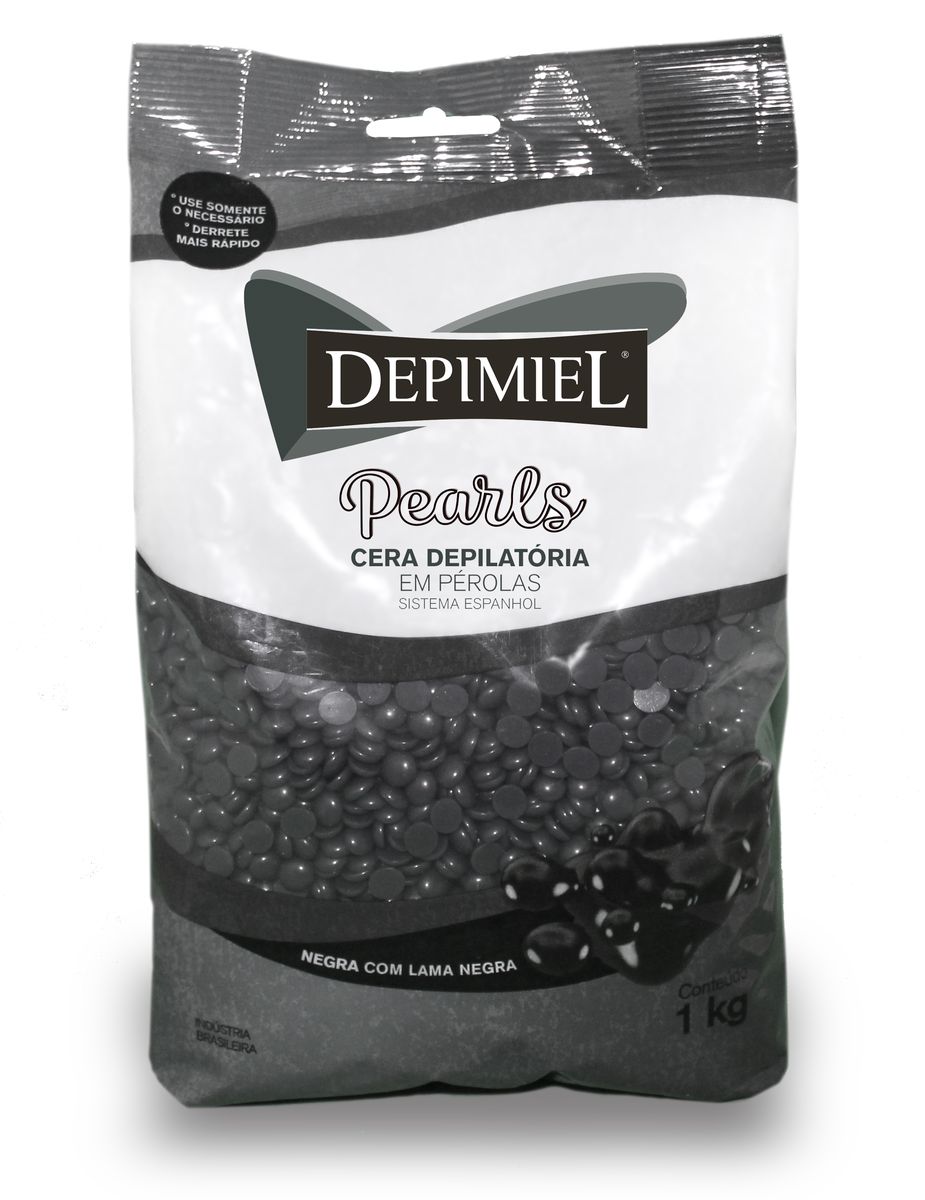 CERA DEPIMIEL NEGRA EM PÉROLAS 1000G