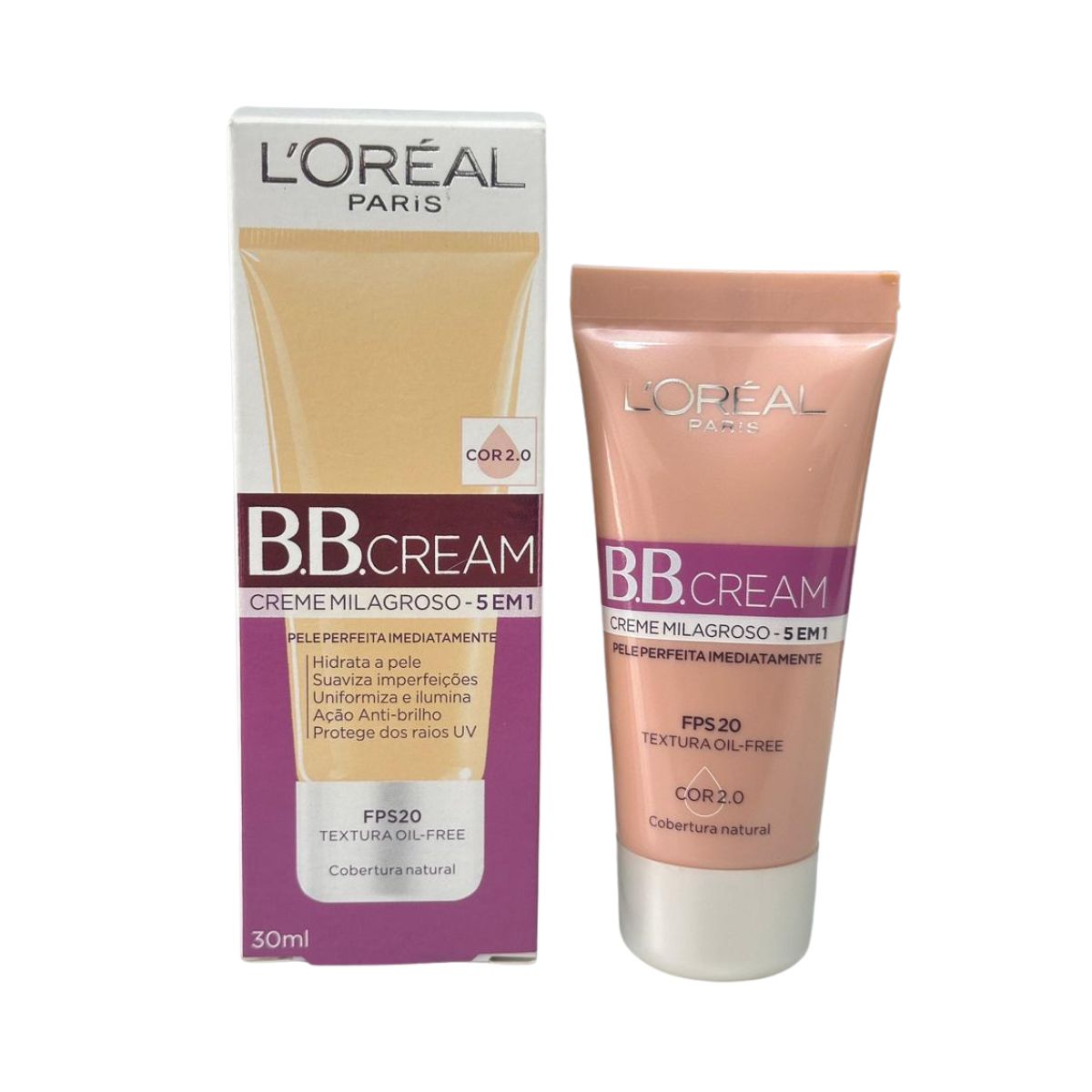 BB CREAM CLARA 5 EM 1 CREME MILAGROSO FPS20 COR 2.0 30ML