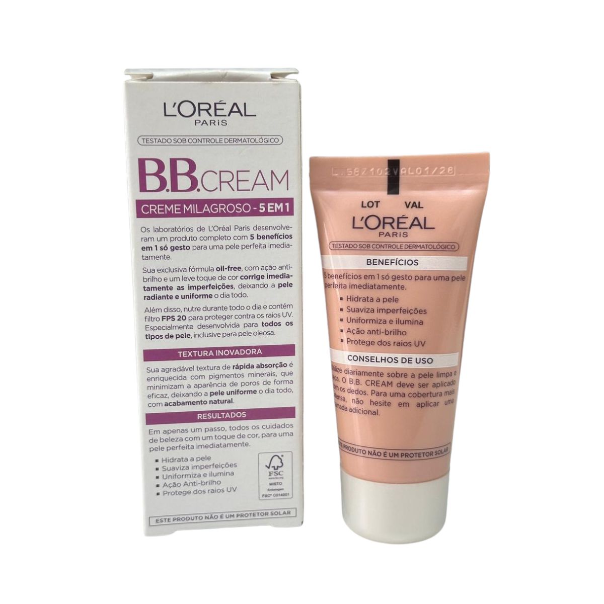 BB CREAM CLARA 5 EM 1 CREME MILAGROSO FPS20 COR 2.0 30ML