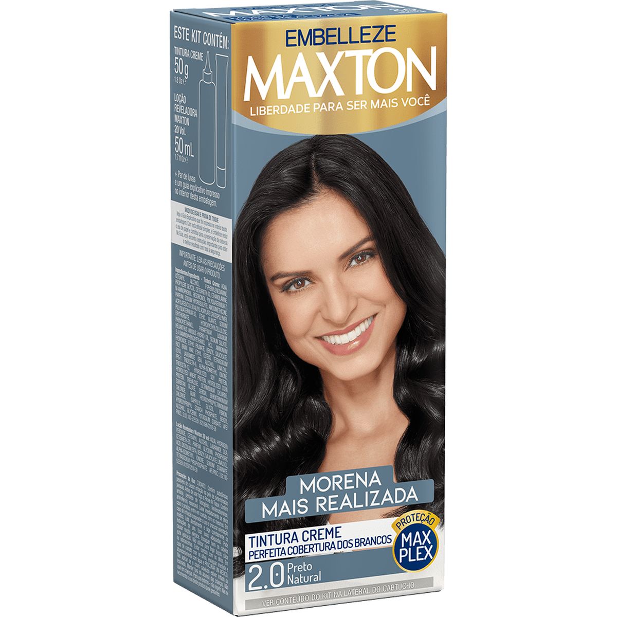 TINTURA MAXTON KIT 2.0 PRETO NATURAL