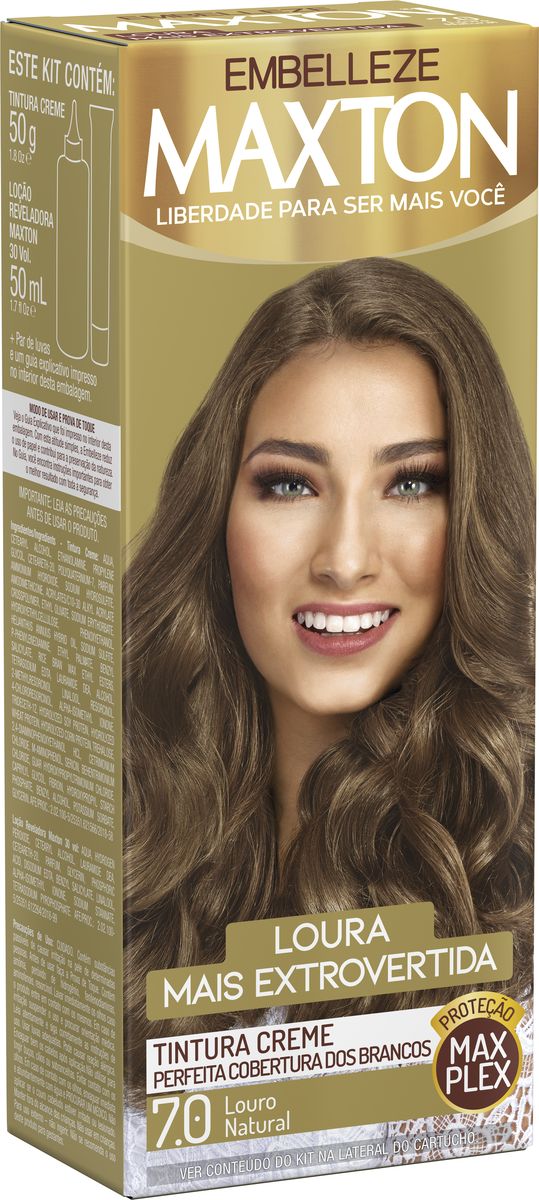 TINTURA MAXTON KIT 7.0 LOURO NATURAL