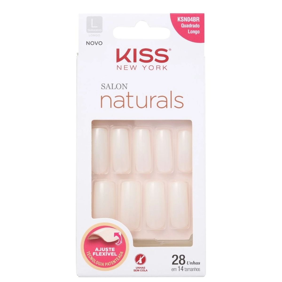 UNHAS KISS KSN04BR LONGO QUADRADO
