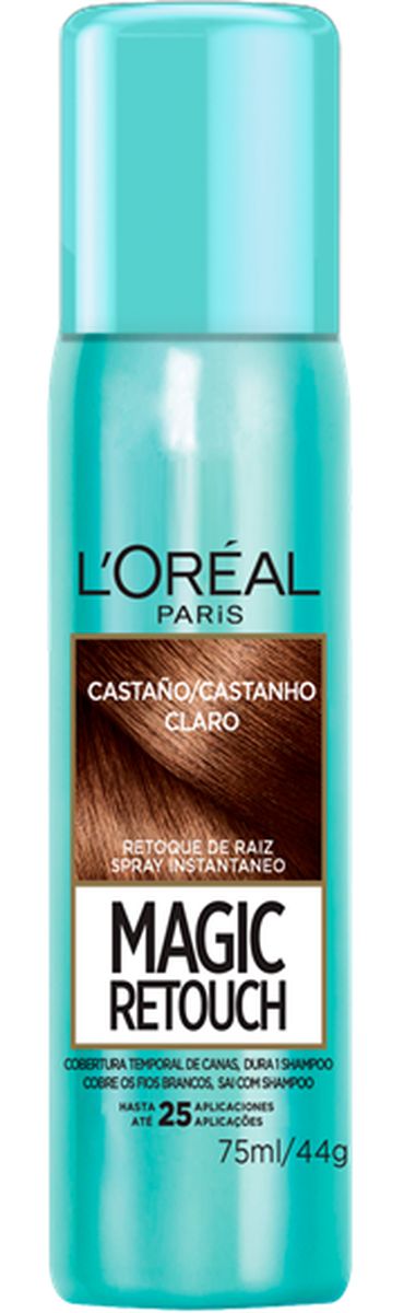 CORRETIVO DE RAIZ MAGIC RETOUCH CASTANHO CLARO L'ORÉAL PARIS 75ML
