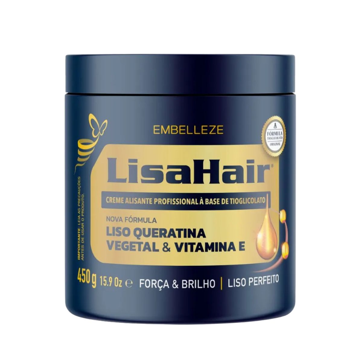 CREME ALISANTE EMBELLEZE LISA HAIR 450G