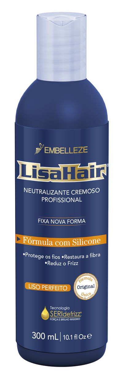 NEUTRALIZANTE EMBELLEZE LISAHAIR PROFISSIONAL 300ML