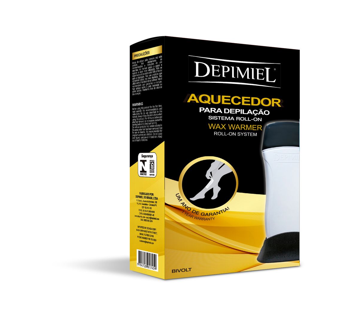 AQUECEDOR DEPIMIEL PARA ROLL-ON CABO FIXO