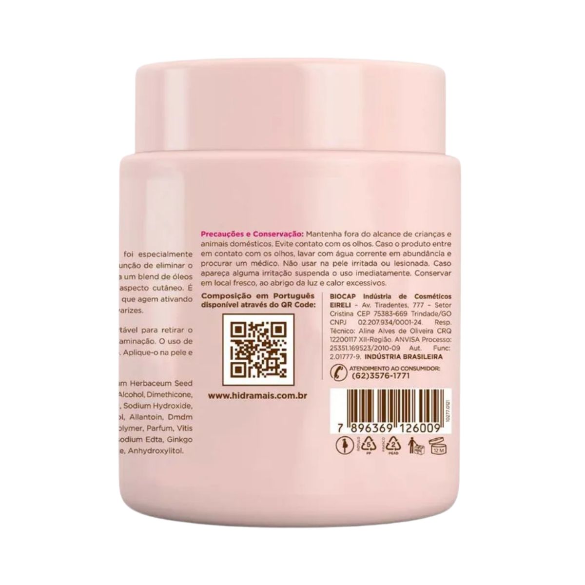 CREME PARA DRENAGEM LINFÁTICA ALTA LUBRIFICAÇÃO HIDRAMAIS PROFISSIONAL 1KG