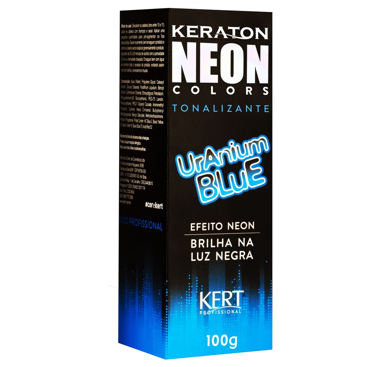 TONALIZANTE KERATON NEON COLORS URANIUM BLUE KERT 100G