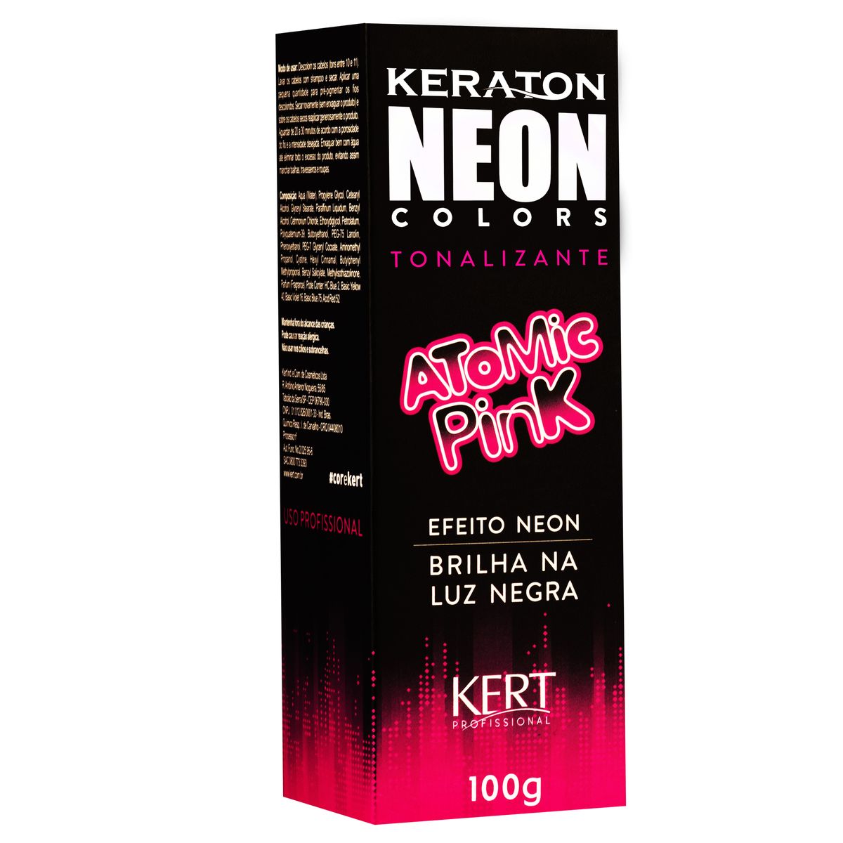 TONALIZANTE KERATON NEON COLORS ATOMIC PINK KERT 100G
