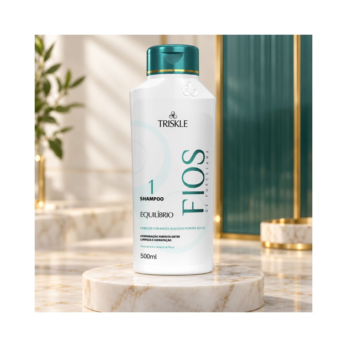 SHAMPOO EQUILÍBRIO FIOS DE PORCELANA TRISKLE 500ML