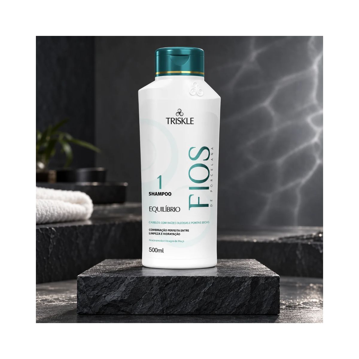 SHAMPOO EQUILÍBRIO FIOS DE PORCELANA TRISKLE 500ML