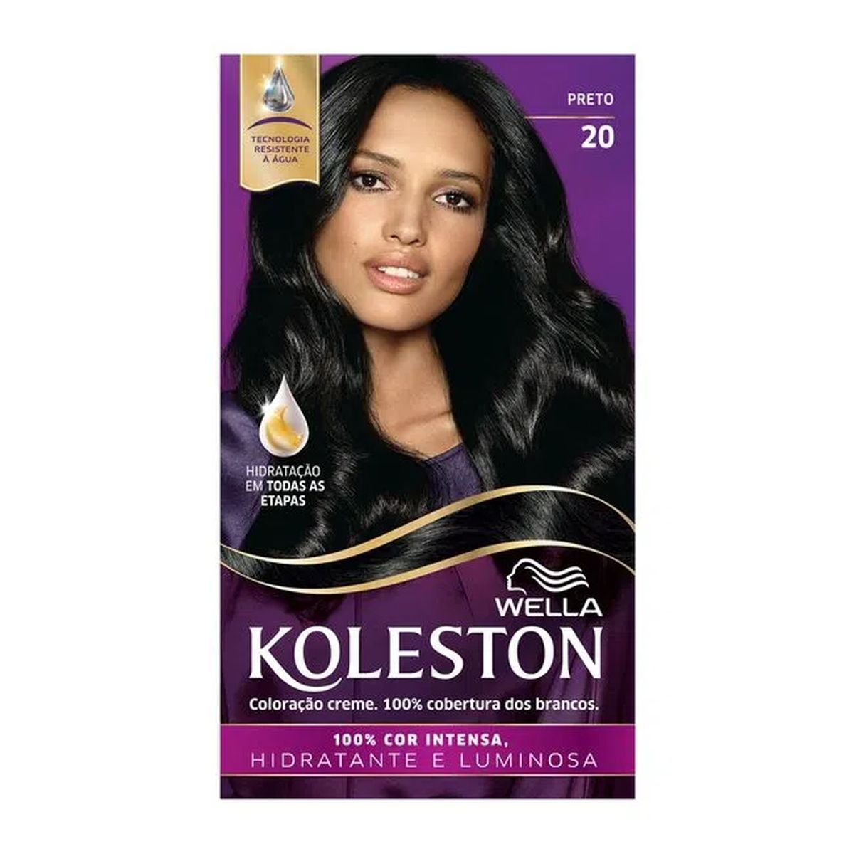 COLORAÇÃO PERMANENTE 20 PRET0 KOLESTON 55G