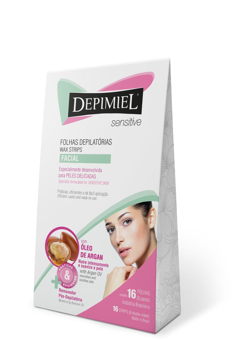 FOLHAS PRONTAS DEPIMIEL FACIAL 16 FOLHAS SENSITIVE