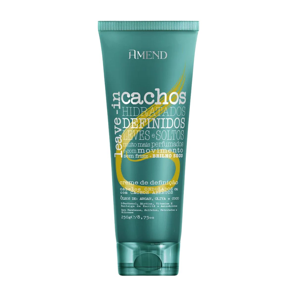 LEAVE-IN CACHOS ONDULADOS E ABERTOS AMEND 250ML