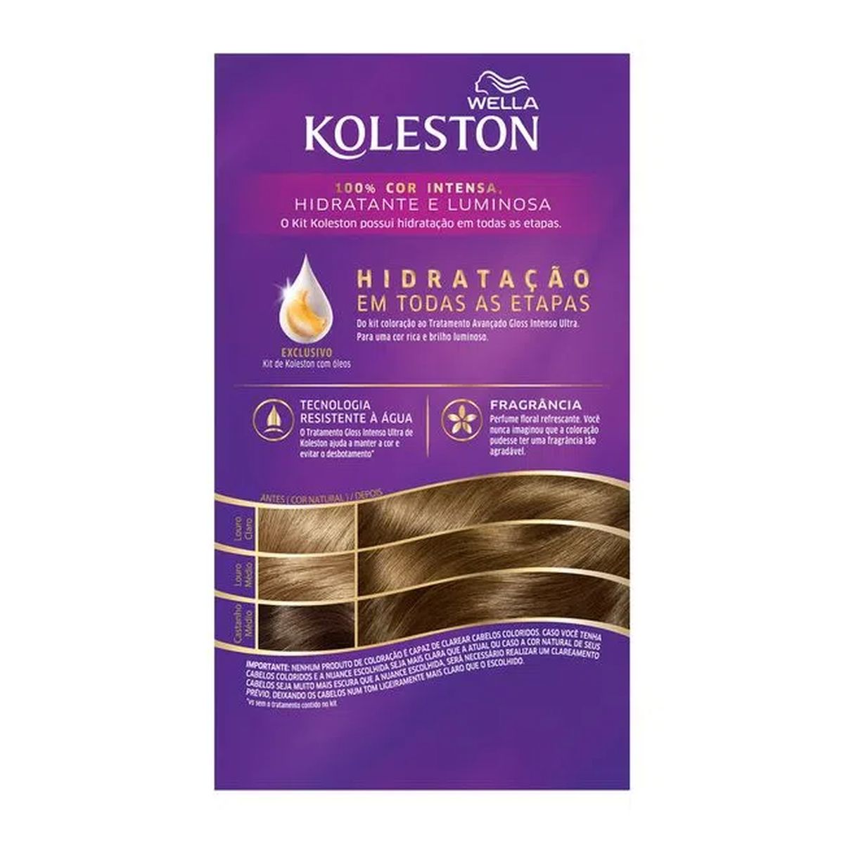COLORAÇÃO PERMANENTE 70 LOURO MÉDIO KOLESTON 55G