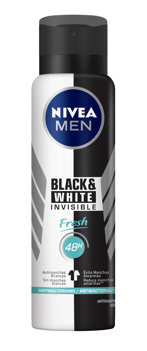 DESODORANTE ANTITRANSPIRANTE AEROSOL INVISIBLE FOR BLACK&WHITE FRESH NIVEA MEN 1