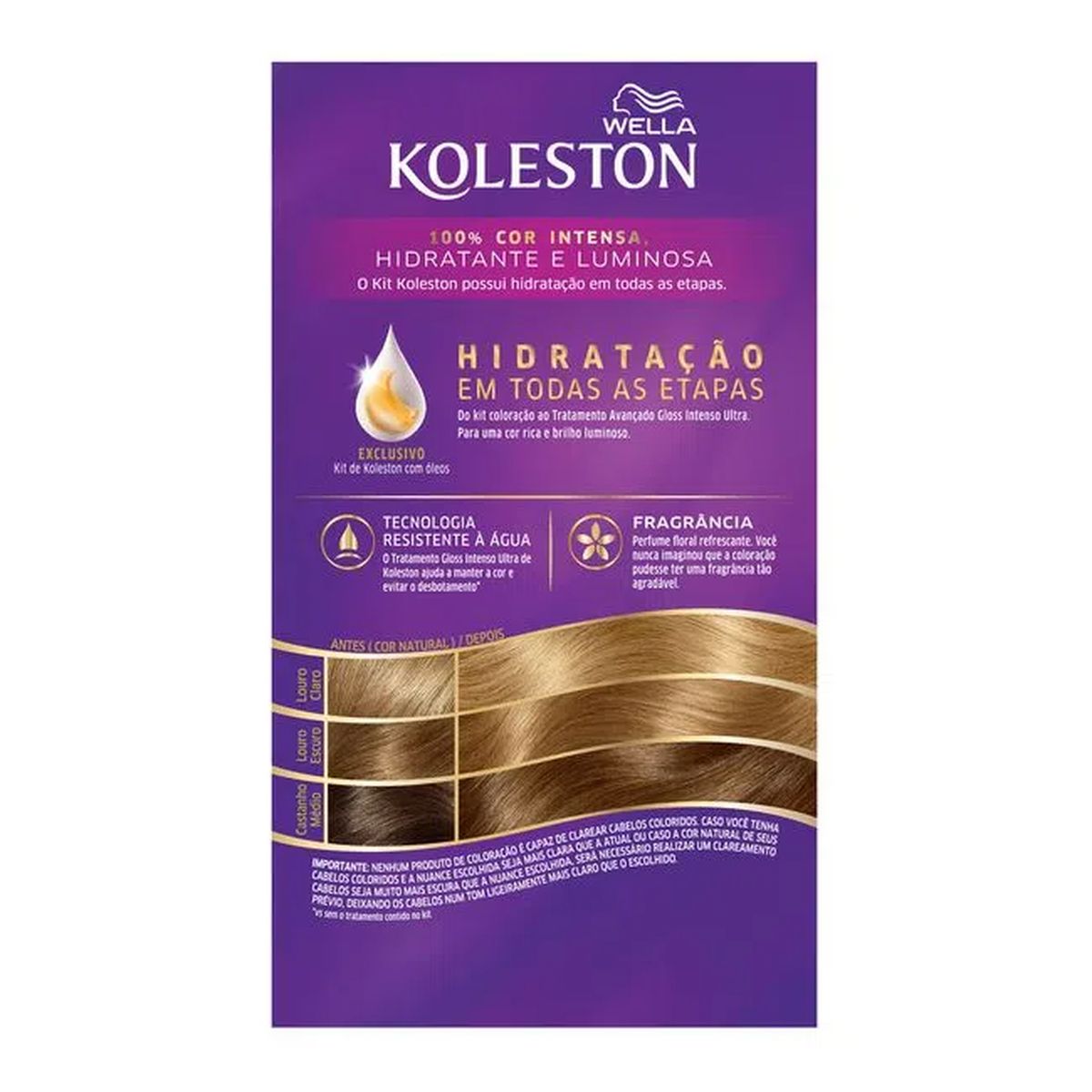 COLORAÇÃO PERMANENTE 80 LOURO CLARO KOLESTON 55G
