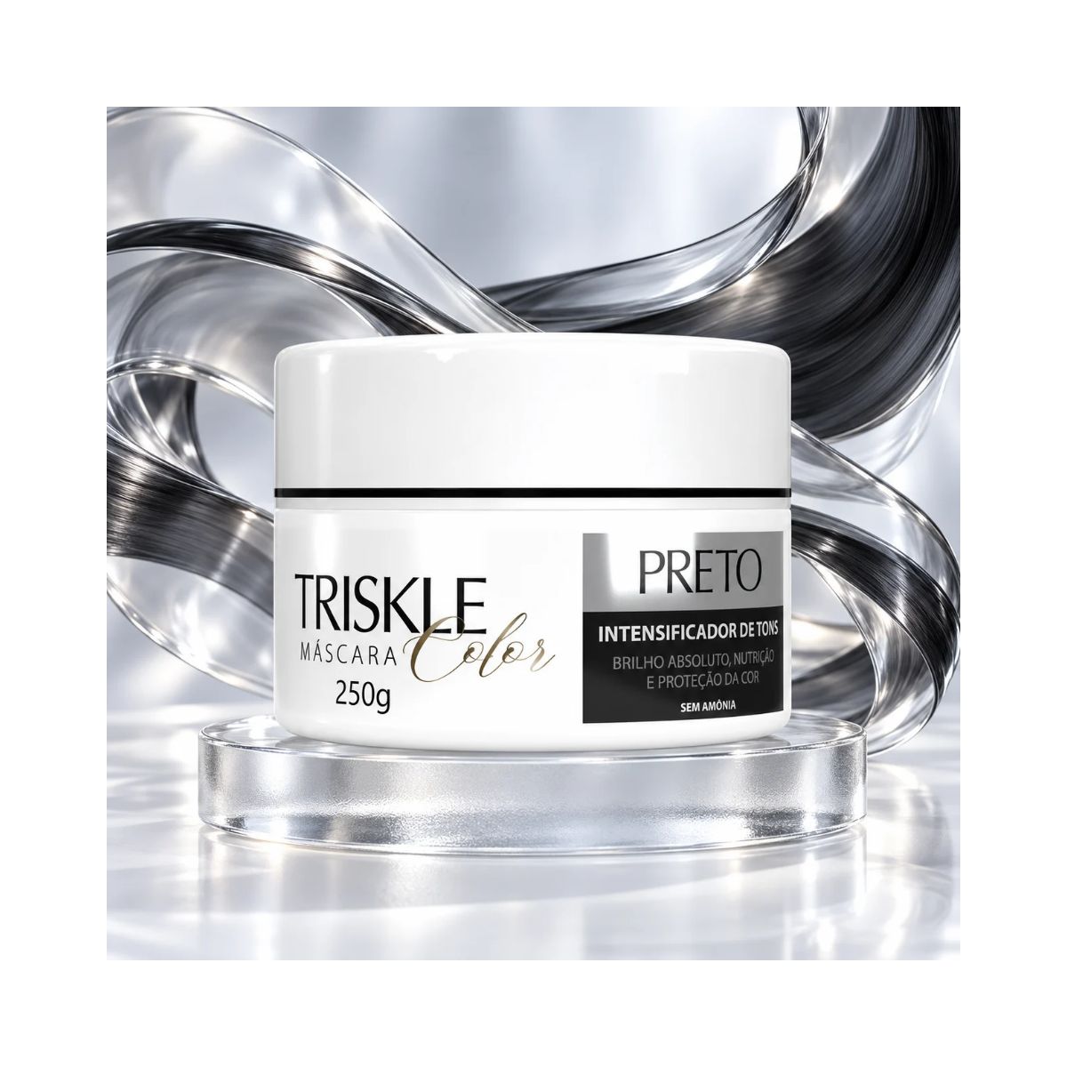 MÁSCARA INTENSIVE REPAIR PRETO INTENSIFICADOR DE TONS TRISKLE 250G
