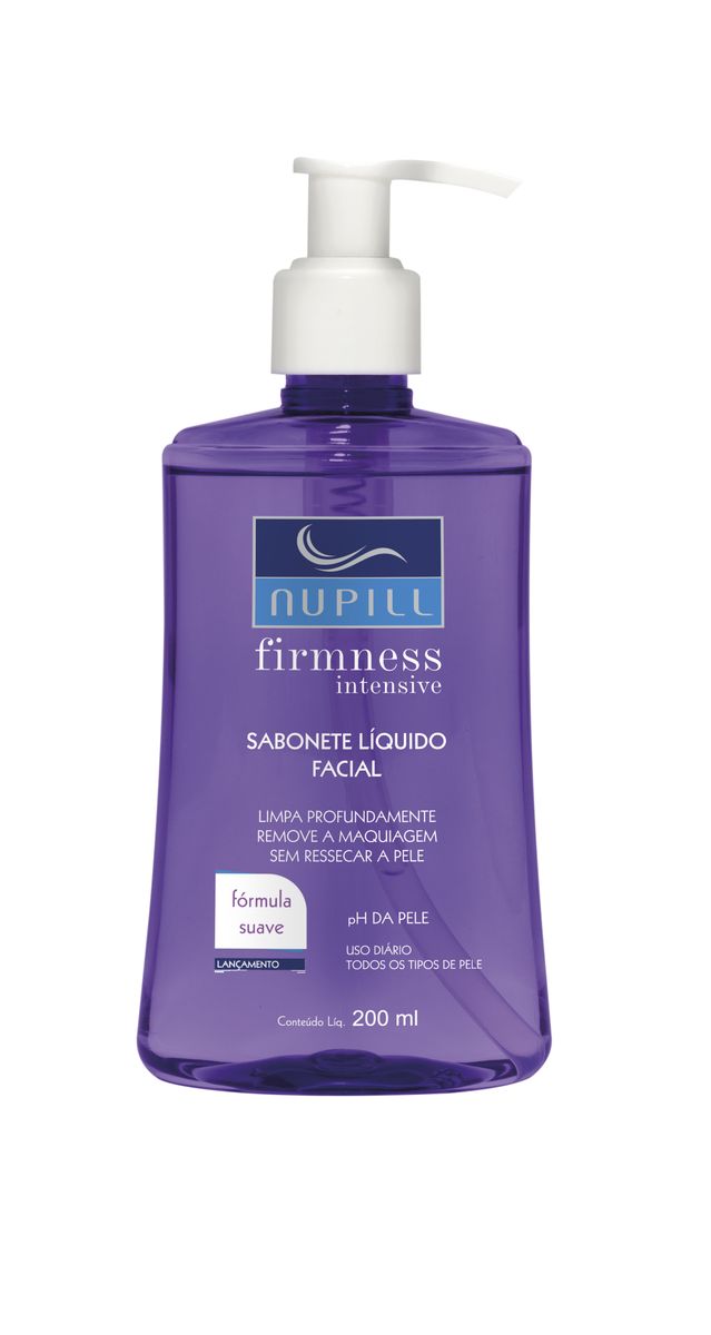 SABONETE LÍQUIDO FACIAL FIRMNESS INTENSIVE TODOS OS TIPOS DE PELE NUPILL 200ML