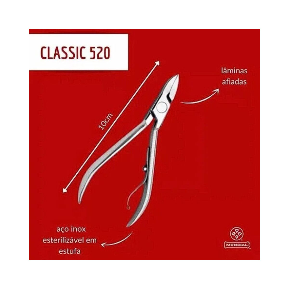 ALICATE PARA UNHAS MUNDIAL CLASSIC 520