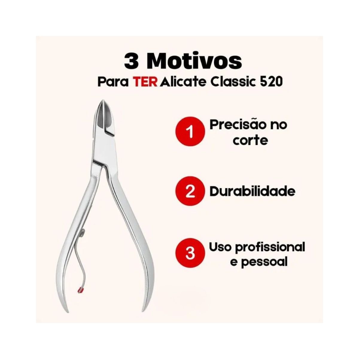 ALICATE PARA UNHAS MUNDIAL CLASSIC 520