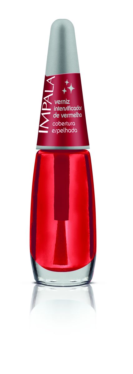 ESMALTE VERNIZ INTENSIFICADOR DE VERMELHO COBERTURA ESPELHADA IMPALA 7,5ML