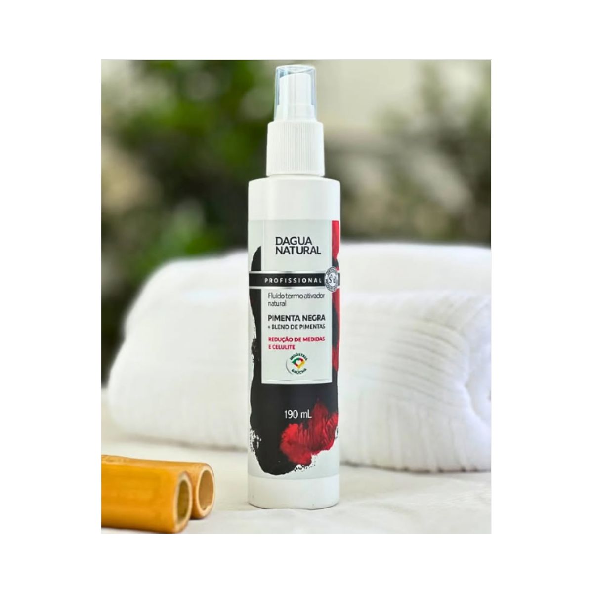 FLUÍDO TERMO ATIVADOR NATURAL PIMENTA NEGRA DÁGUA NATURAL  190ML