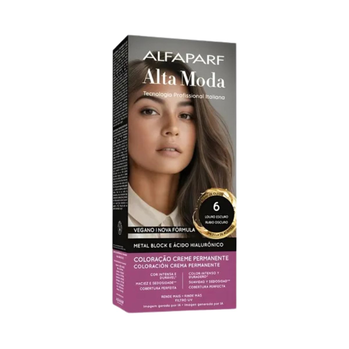 COLORAÇÃO ALFAPARF ALTA MODA 6.0 LOURO ESCURO 150G