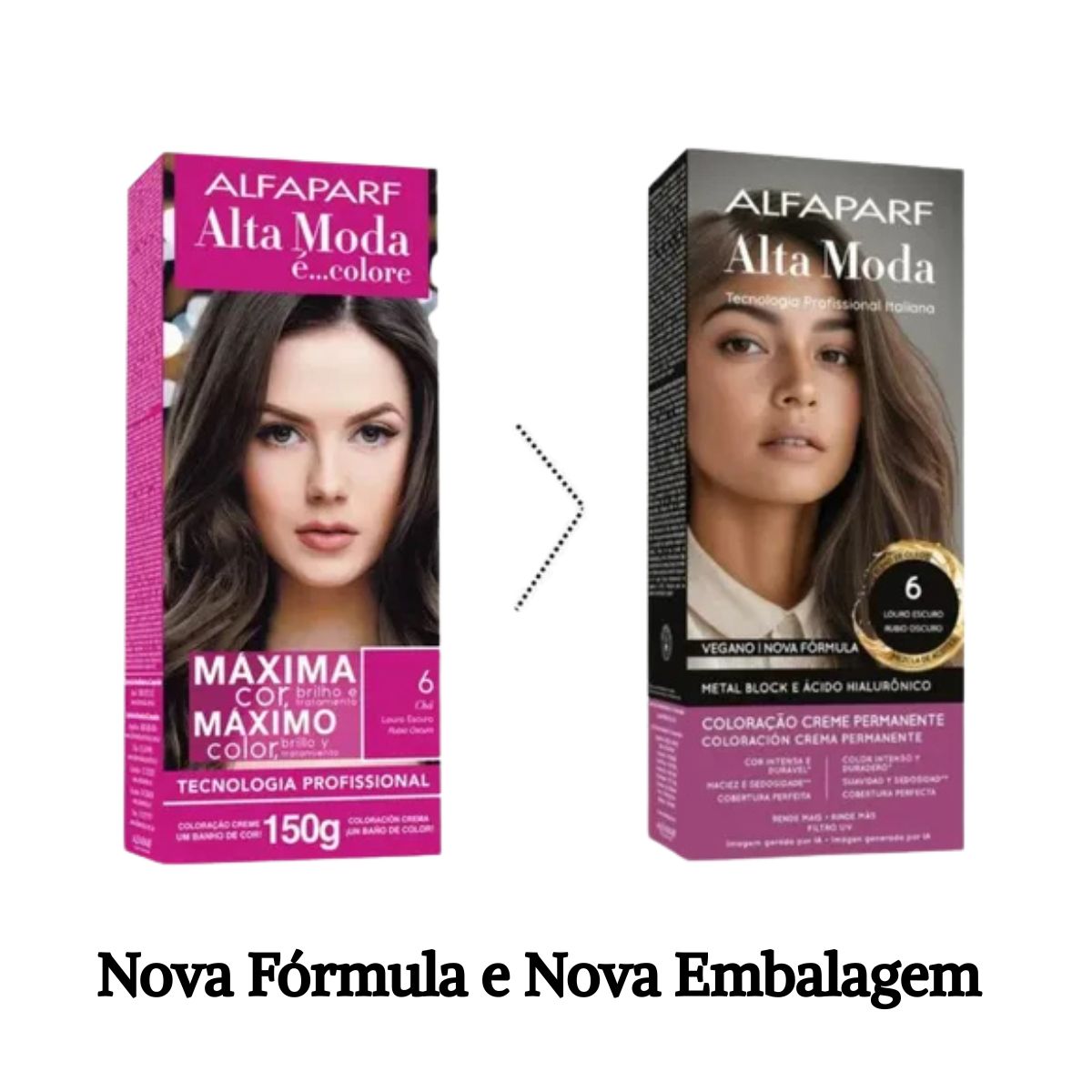 COLORAÇÃO ALFAPARF ALTA MODA 6.0 LOURO ESCURO 150G