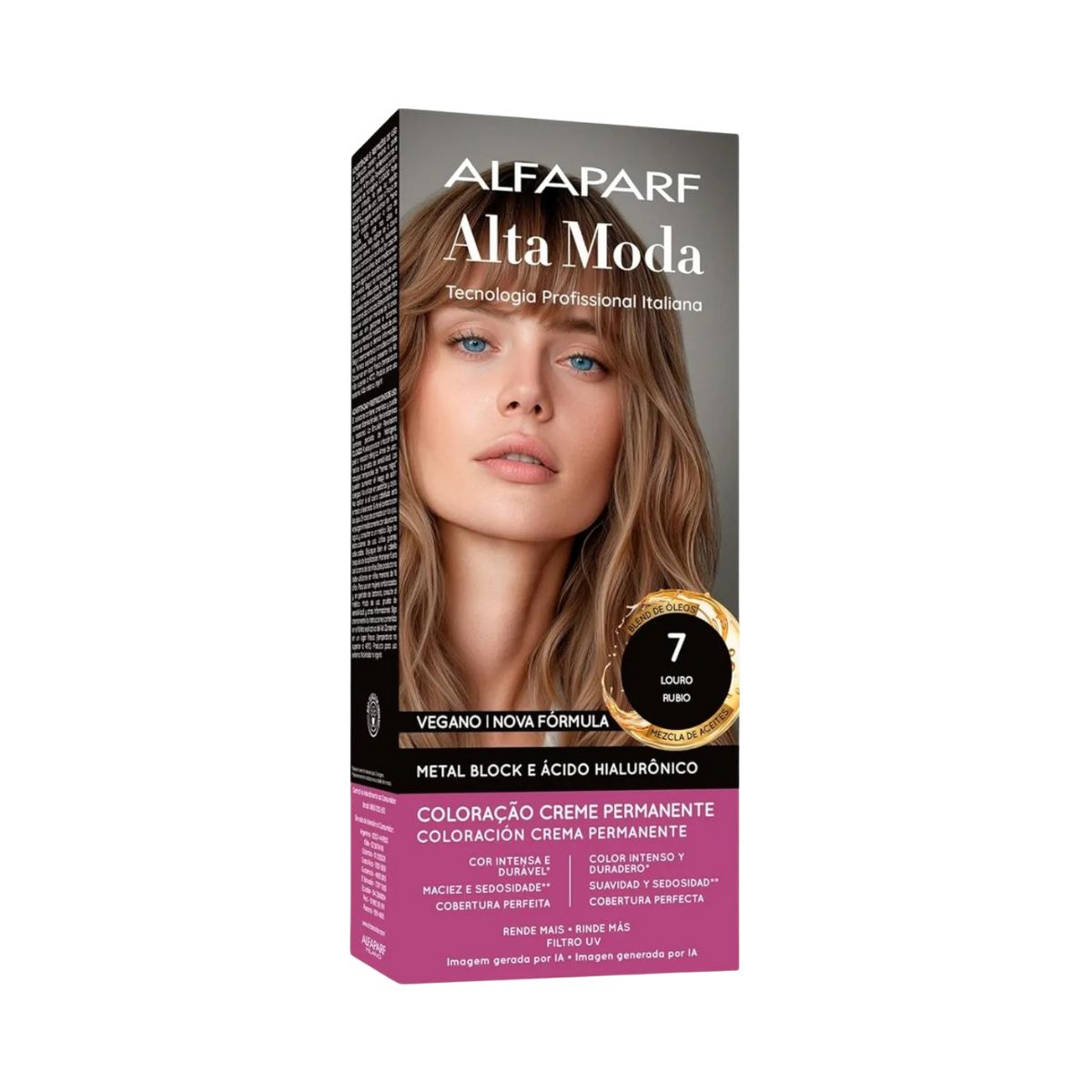 COLORAÇÃO ALFAPARF ALTA MODA 7.0 LOURO RUBIO 150G