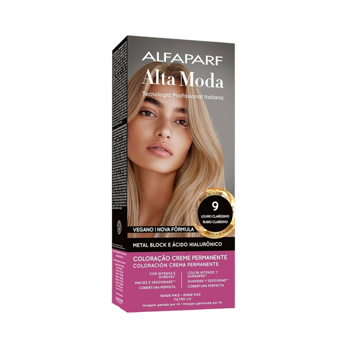 COLORAÇÃO ALFAPARF ALTA MODA 9.0 LOURO CLARÍSSIMO 150G