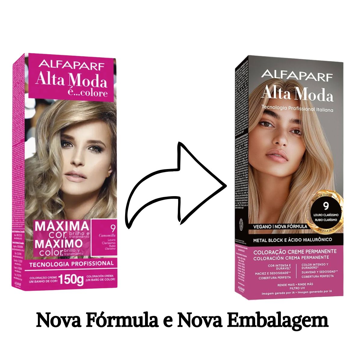 COLORAÇÃO ALFAPARF ALTA MODA 9.0 LOURO CLARÍSSIMO 150G