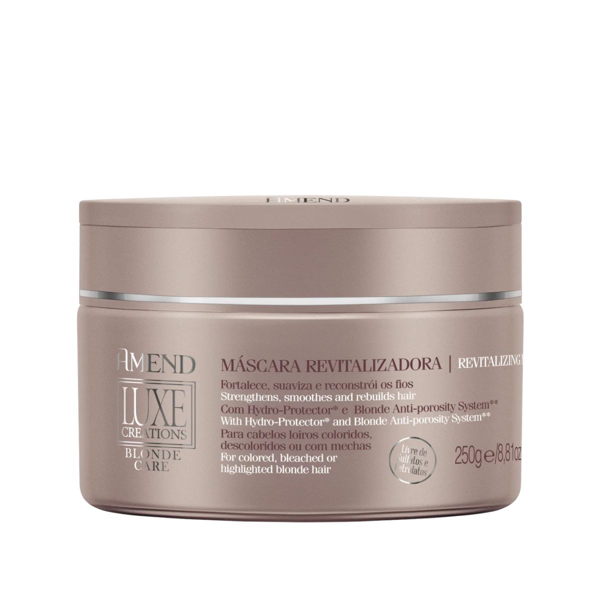 MÁSCARA LUXE CREATIONS BLONDE CARE AMEND 250G