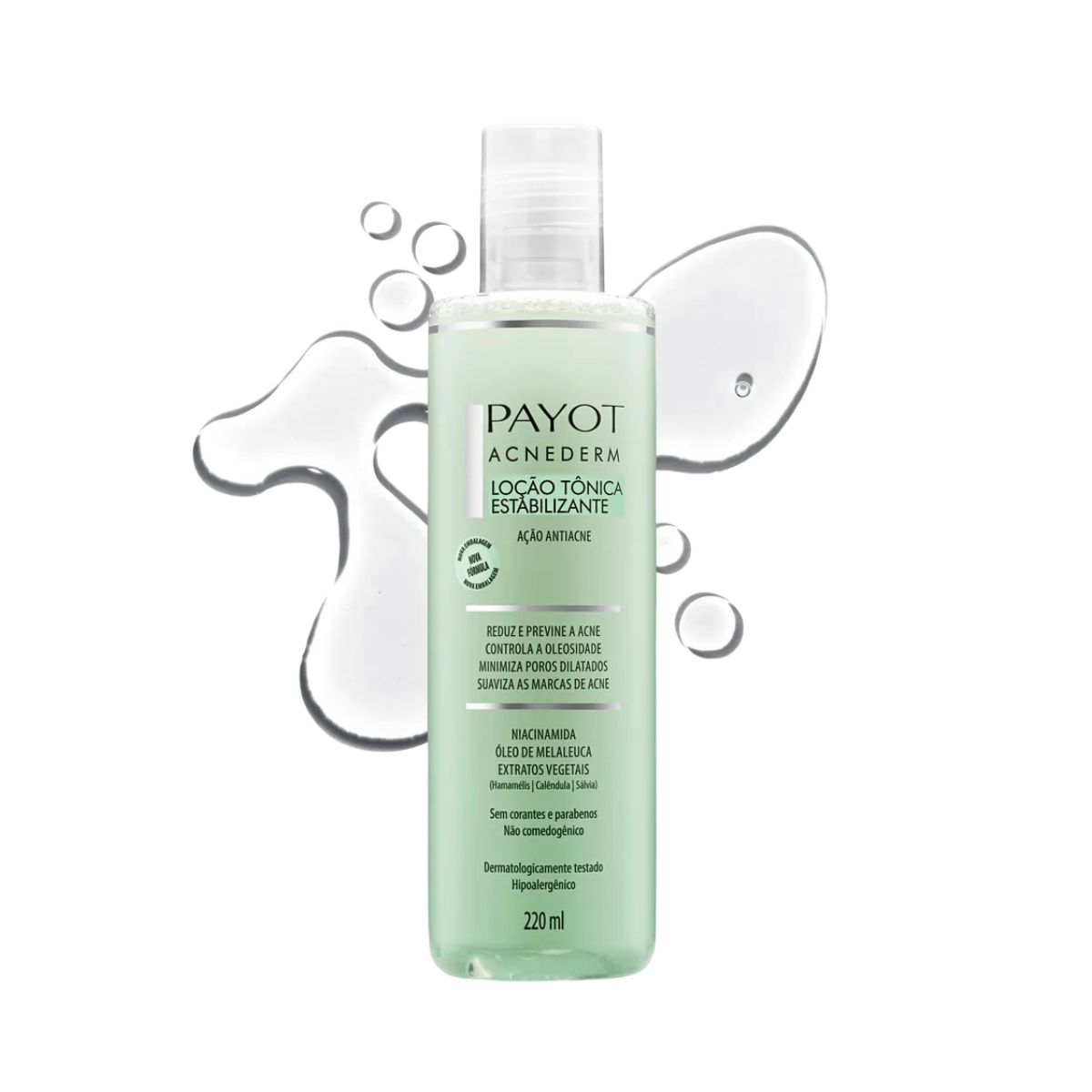 LOÇÃO FACIAL TÔNICO ESTABILIZANTE ACNEDERM PAYOT 220ML
