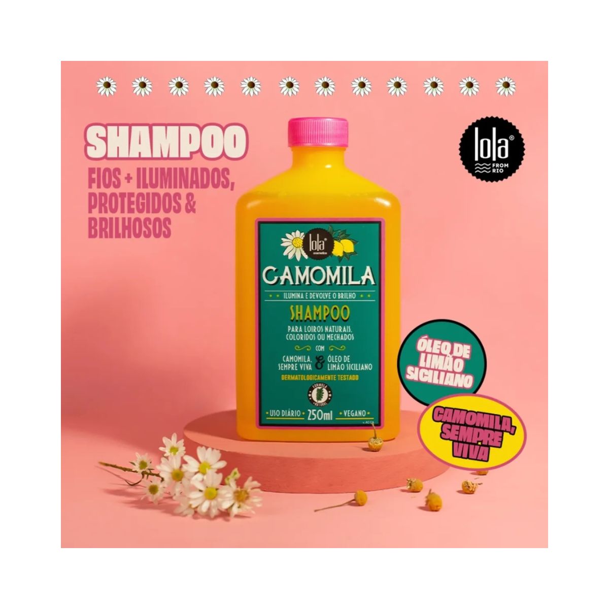 SHAMPOO DE CAMOMILA LOLA COSMETICS 250ML
