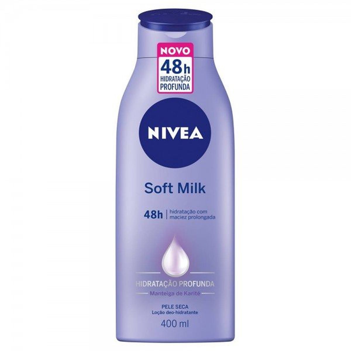 LOÇÃO HIDRATANTE CORPORAL SOFT MILK PELE SECA NIVEA 400ML
