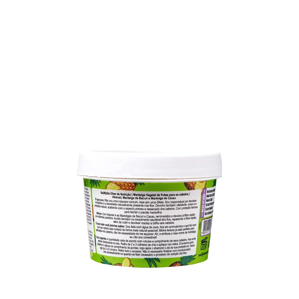 MÁSCARA CAPILAR BE(M)DITA GHEE NUTRIÇÂO LOLA COSMETICS 100G