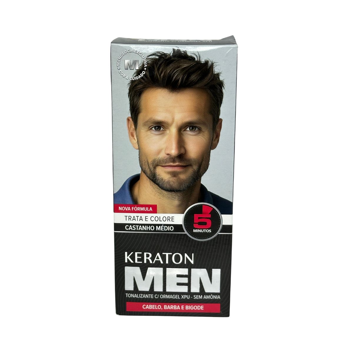 TONALIZANTE KERATON MEN CASTANHO MÉDIO KERT 30ML