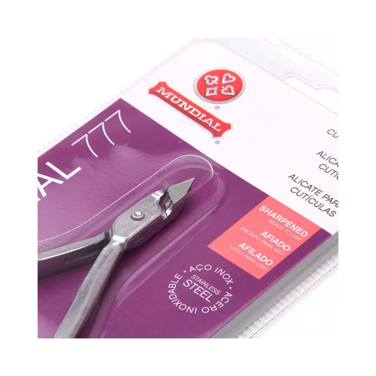 ALICATE DE CUTÍCULAS PROFISSIONAL 777 INOX MUNDIAL