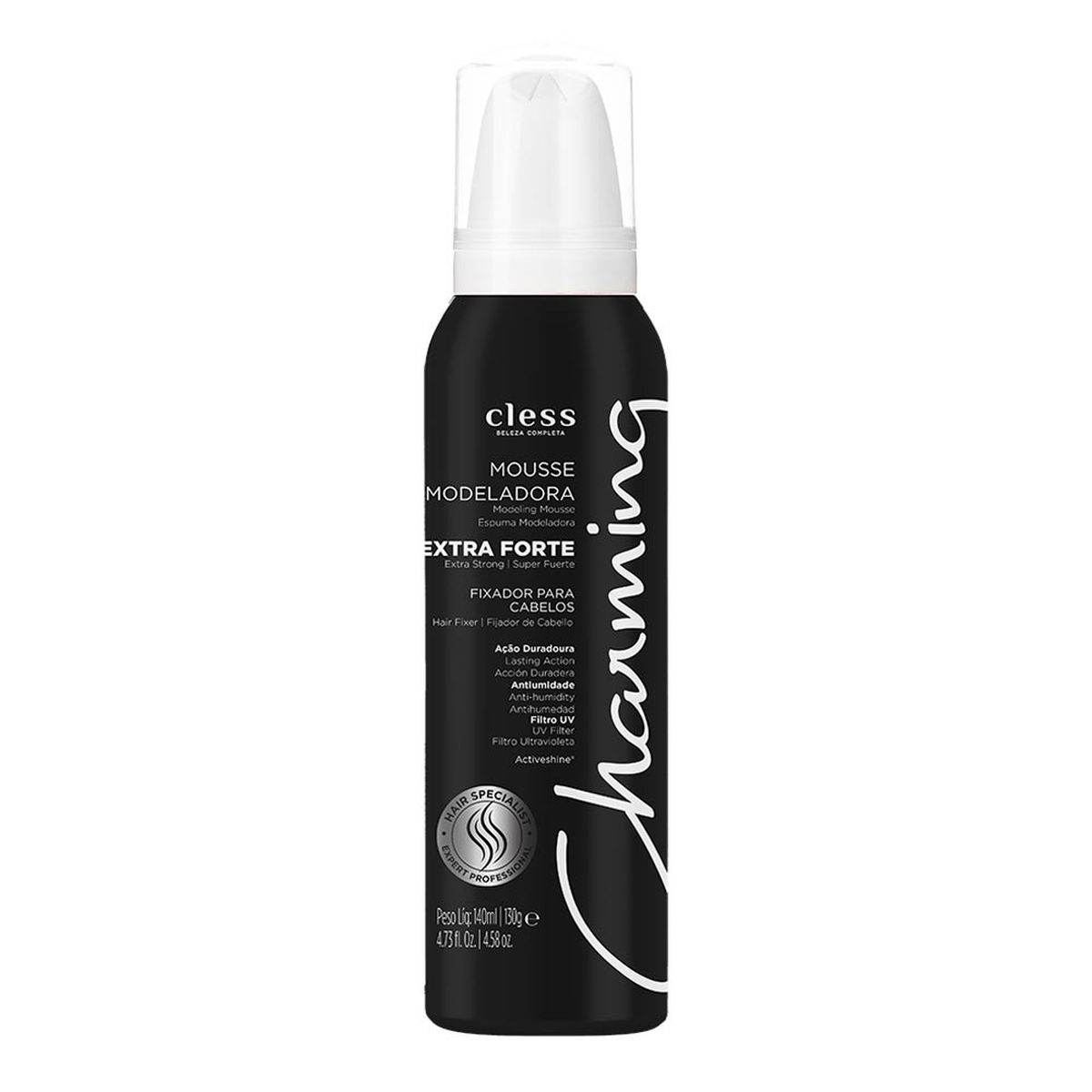 MOUSSE MODELADOR CHARMING EXTRA FORTE CLESS 140ML