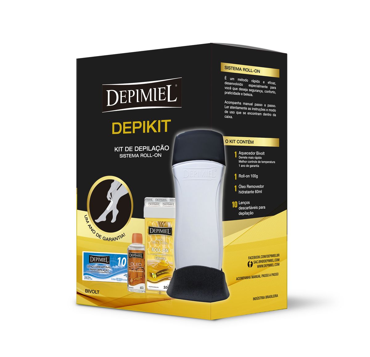 KIT DEPIMIEL DEPIKIT PARA ROLL-ON BIVOL CABO FIXO