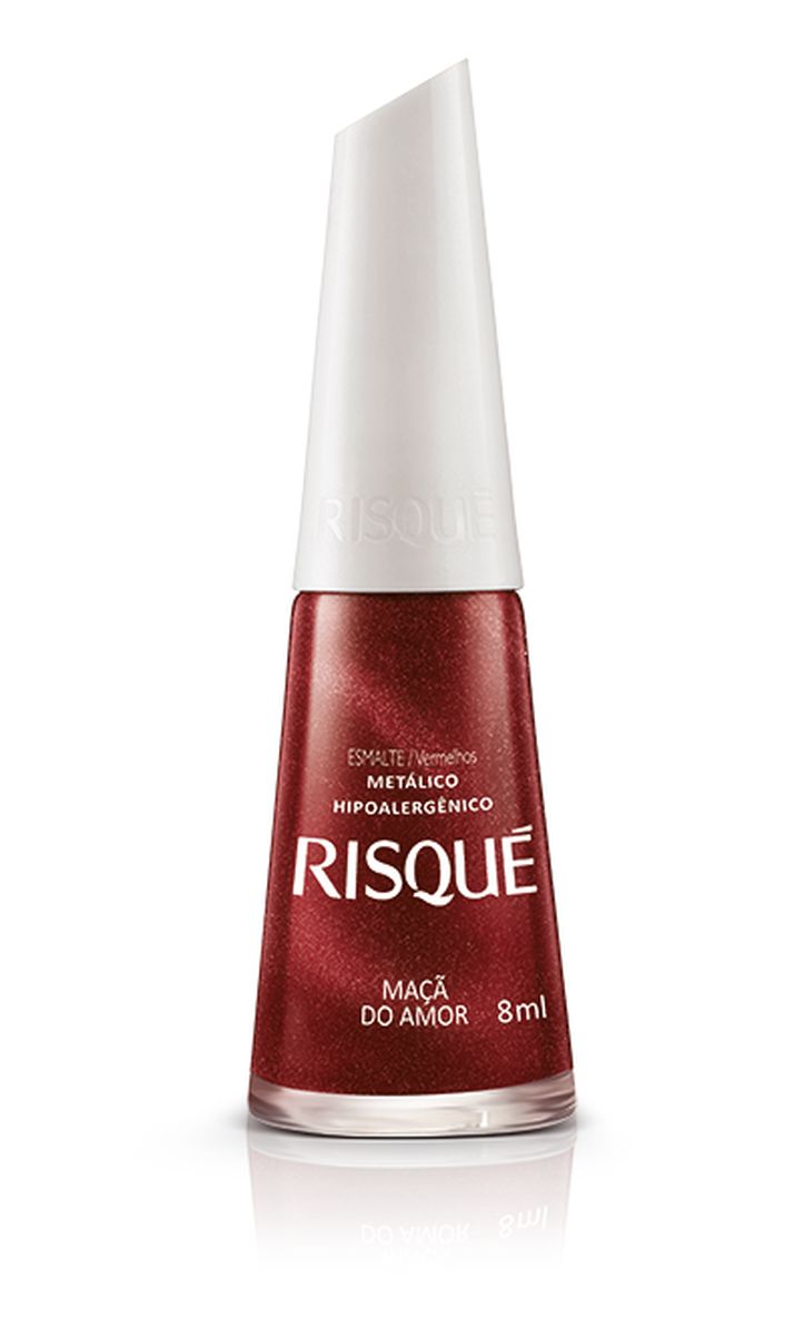 ESMALTE RISQUÉ METÁLICO MAÇÃ DO AMOR 8ML
