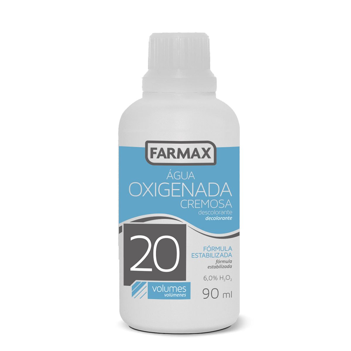 ÁGUA OXIGENADA CREMOSA 20 VOLUMES FARMAX 90ML