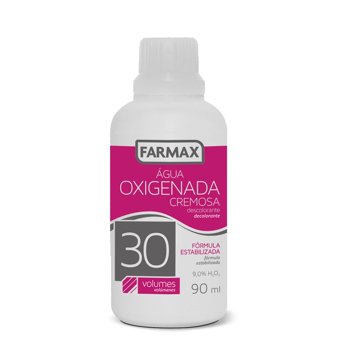 ÁGUA OXIGENADA CREMOSA 30 VOLUMES FARMAX 90ML