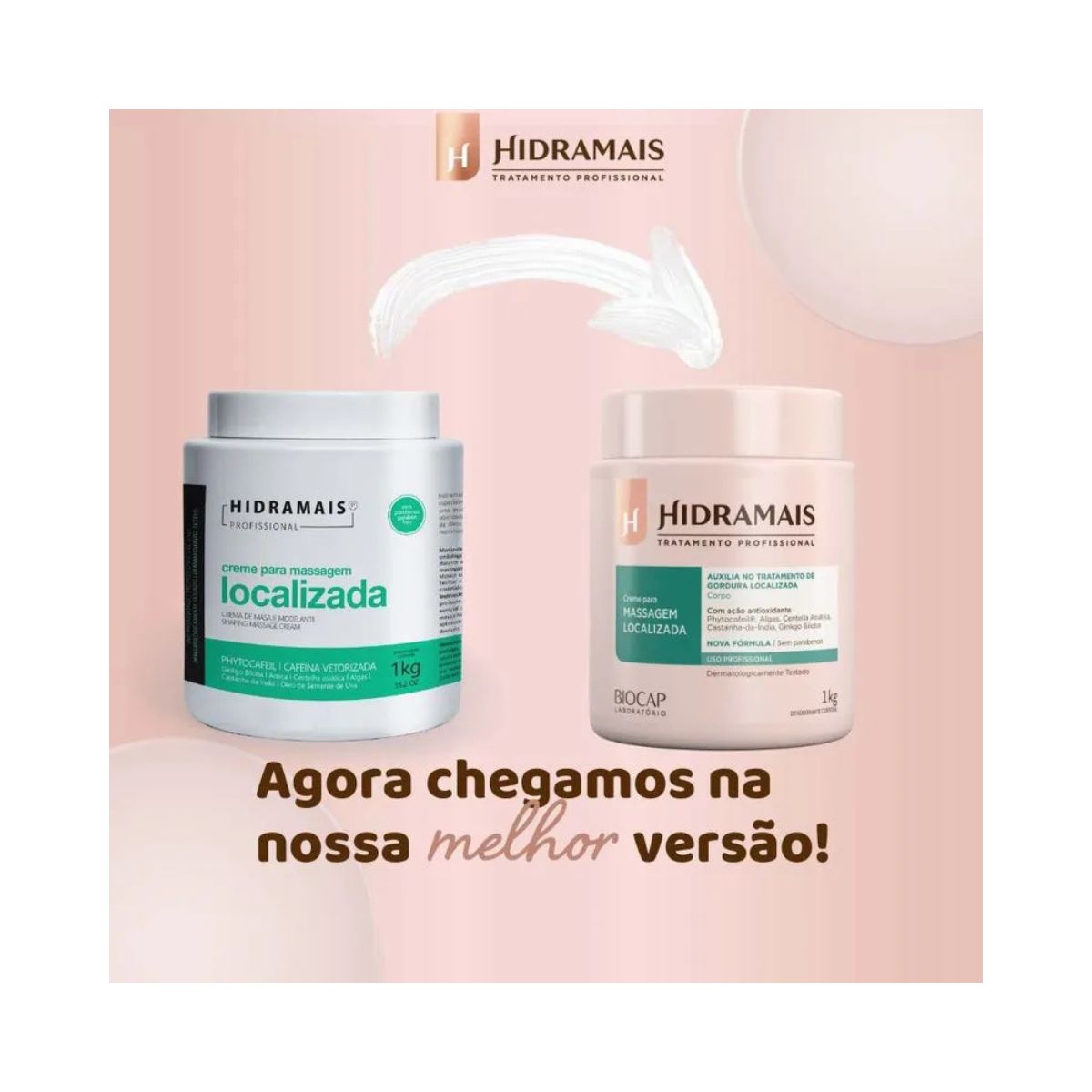 CREME PARA MASSAGEM LOCALIZADA PHYTOCAFEIL HIDRAMAIS PROFISSIONAL 1KG
